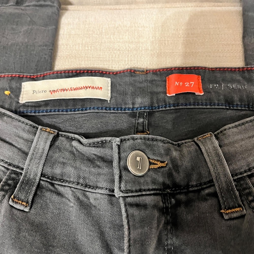 Pilcro Charcoal Denim Trousers